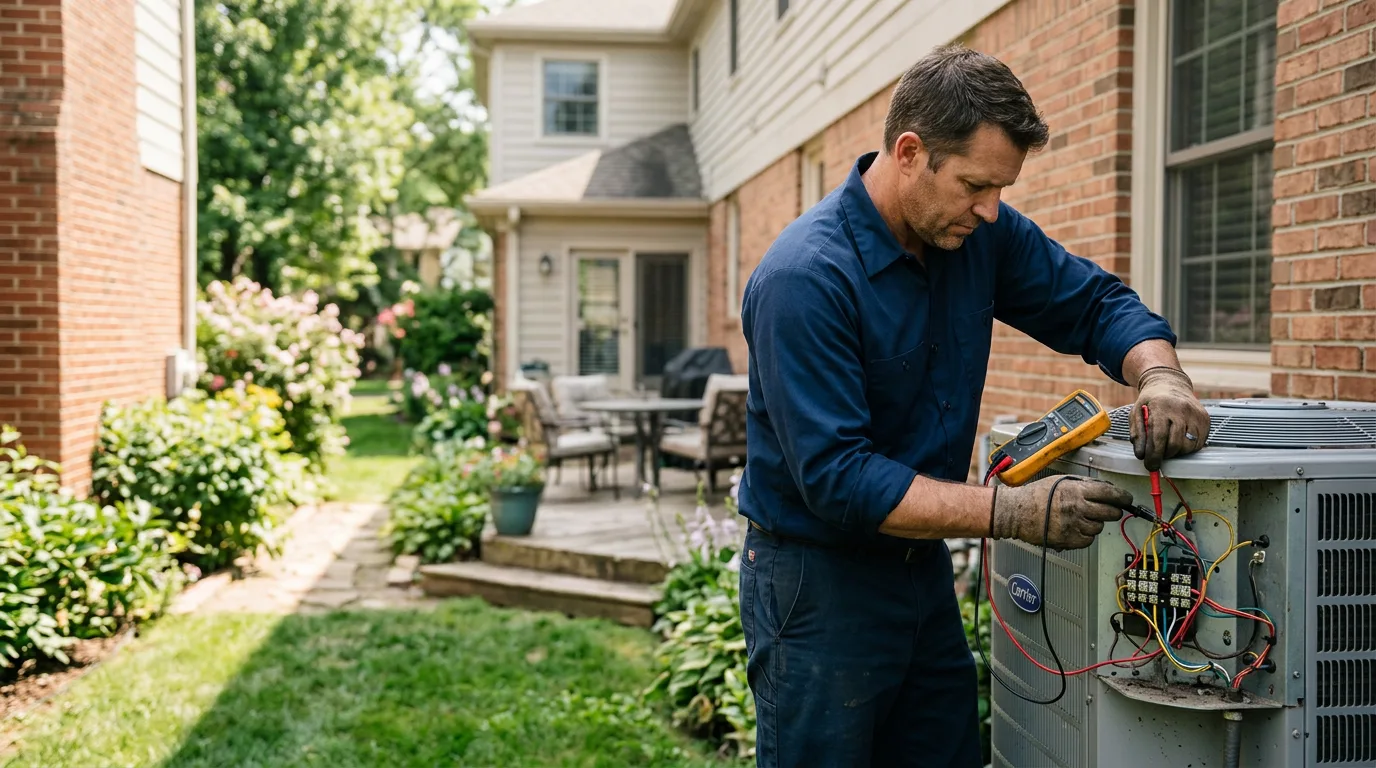 HVAC technician working near Hendrix, OK